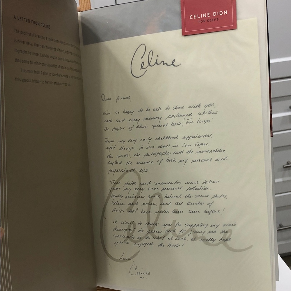 Celine Dion For Keeps By Jenna Glatzer Collector’s Edition Hardcover Book 2005 - Picture 9 of 15